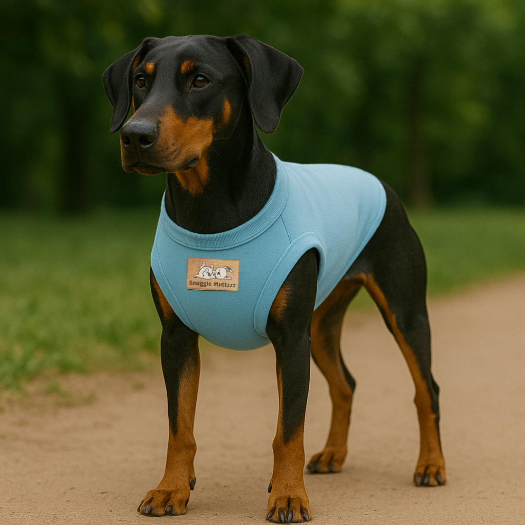 Blue Snuggle Muttzzz Sleeveless Dog Jersey