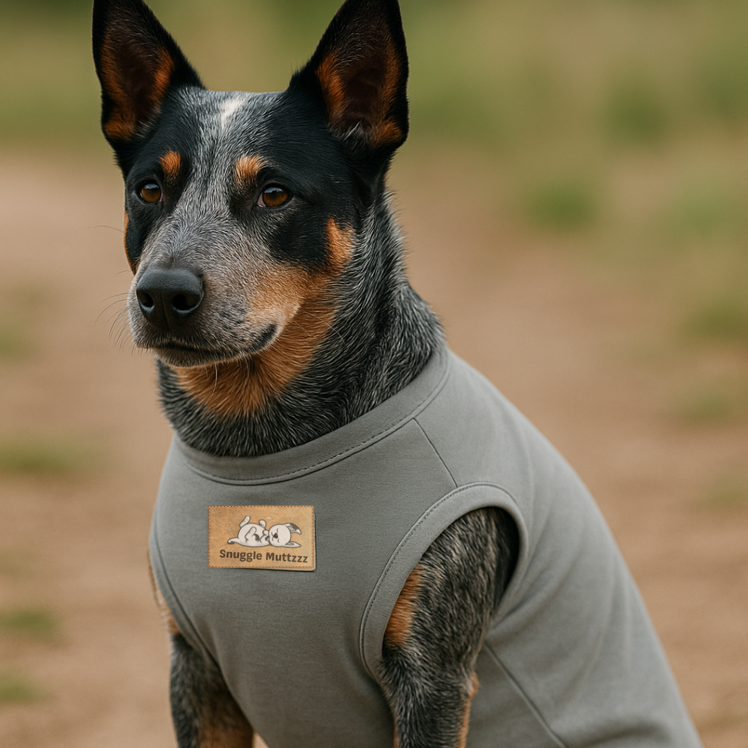 Grey Snuggle Muttzzz Sleeveless Dog Jersey