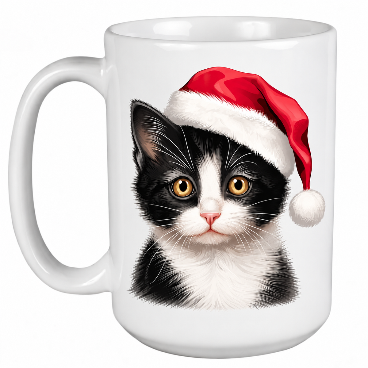 Japanese Bobtail Kitten - 450ml Christmas Mug