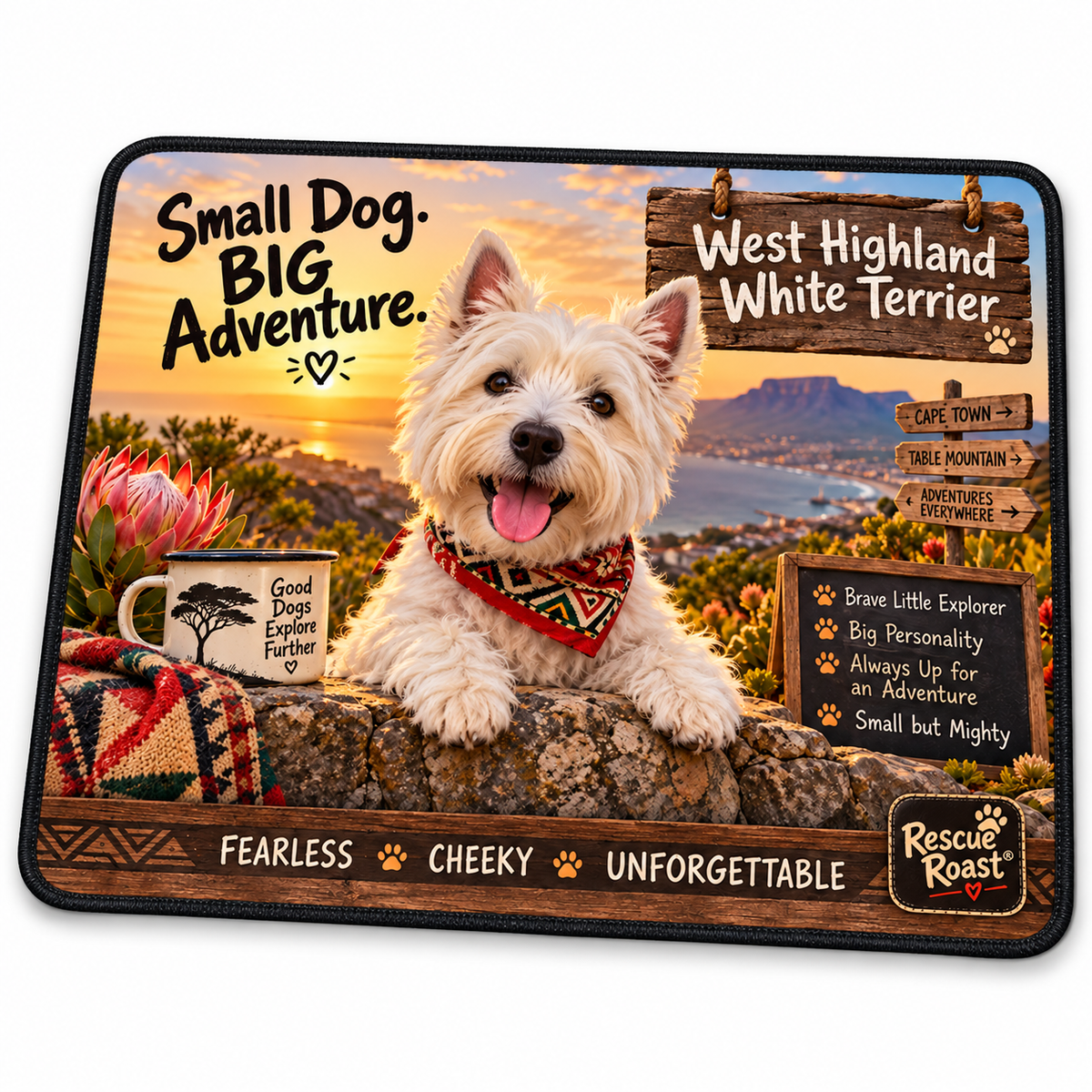 Rescue Roast® West Highland White Terrier Mousepad