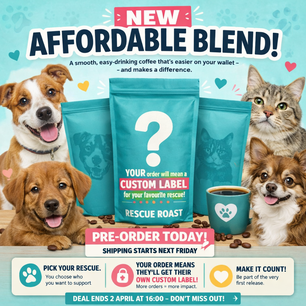 NEW AFFORDABLE BLEND – PRE-ORDER NOW ☕🐾