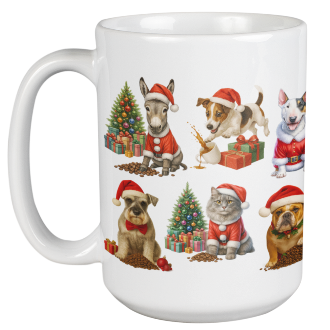 450ml Christmas Mug – Misc Animals
