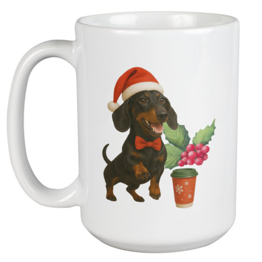 Dachshund Christmas Mug