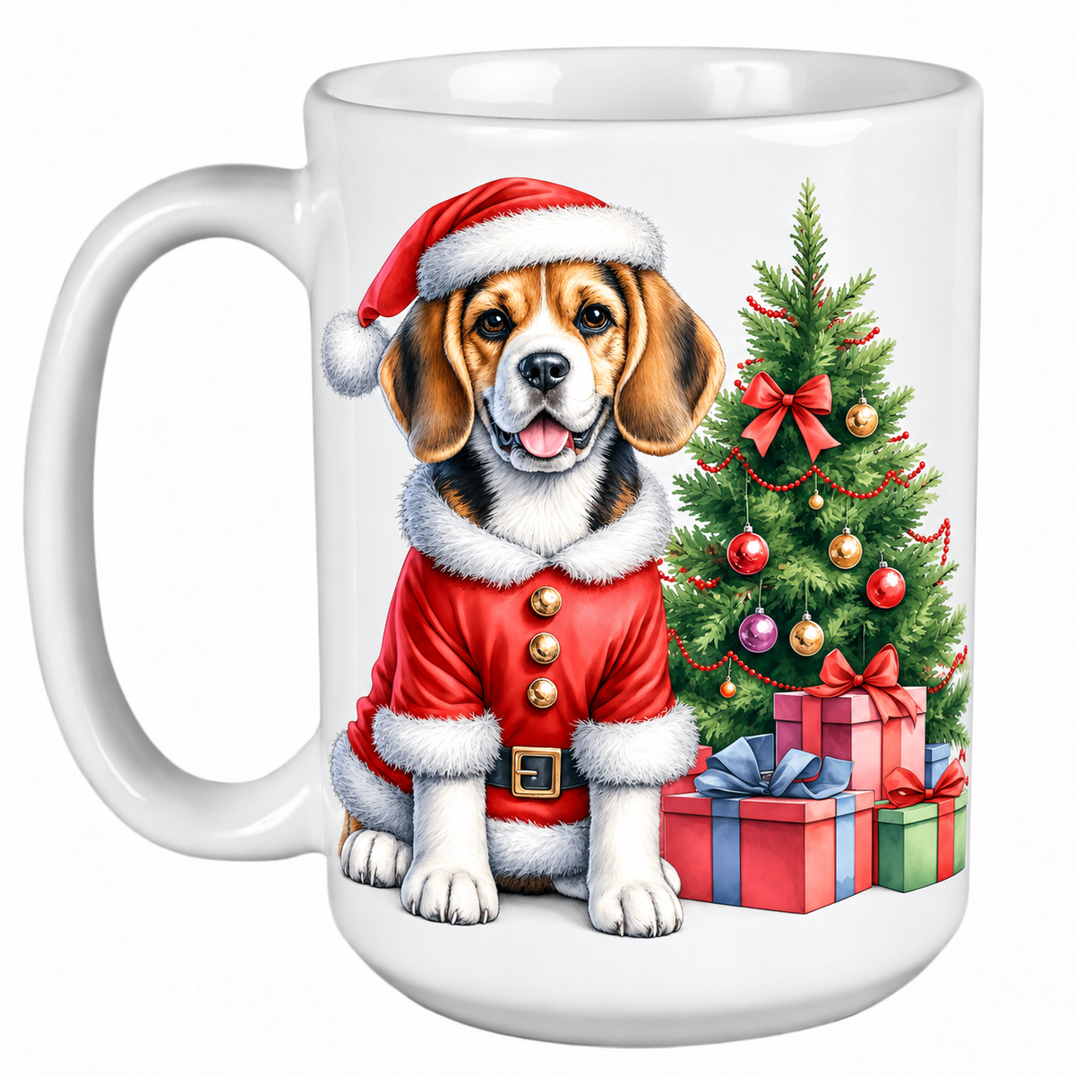 Beagle (Christmas Tree) - 450ml Christmas Mug