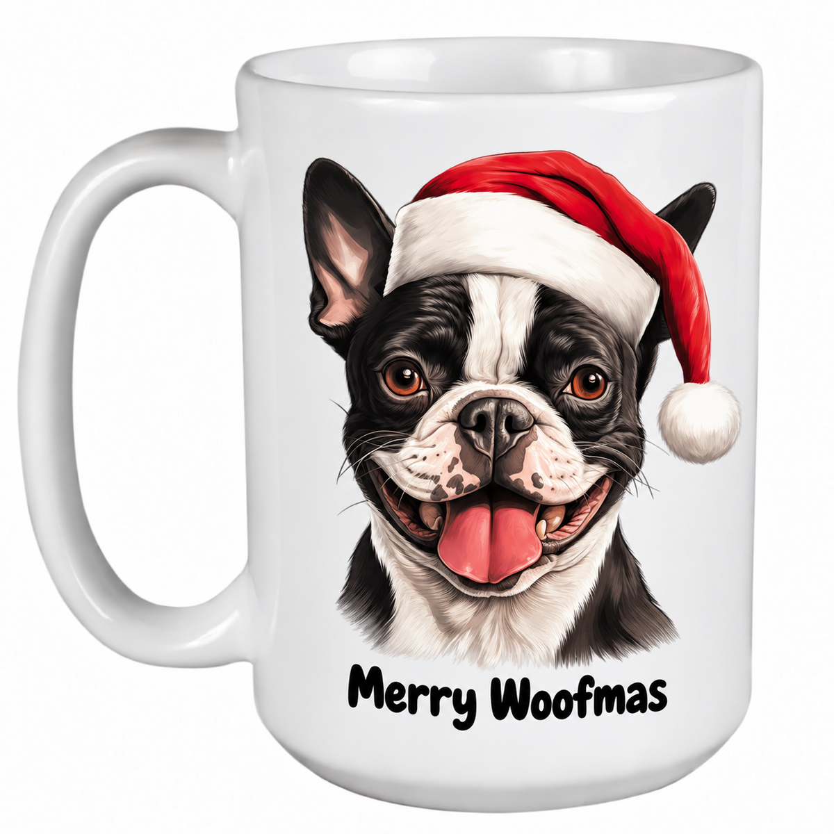 Rescue Roast® Boston Terrier Christmas mug – Woofmas