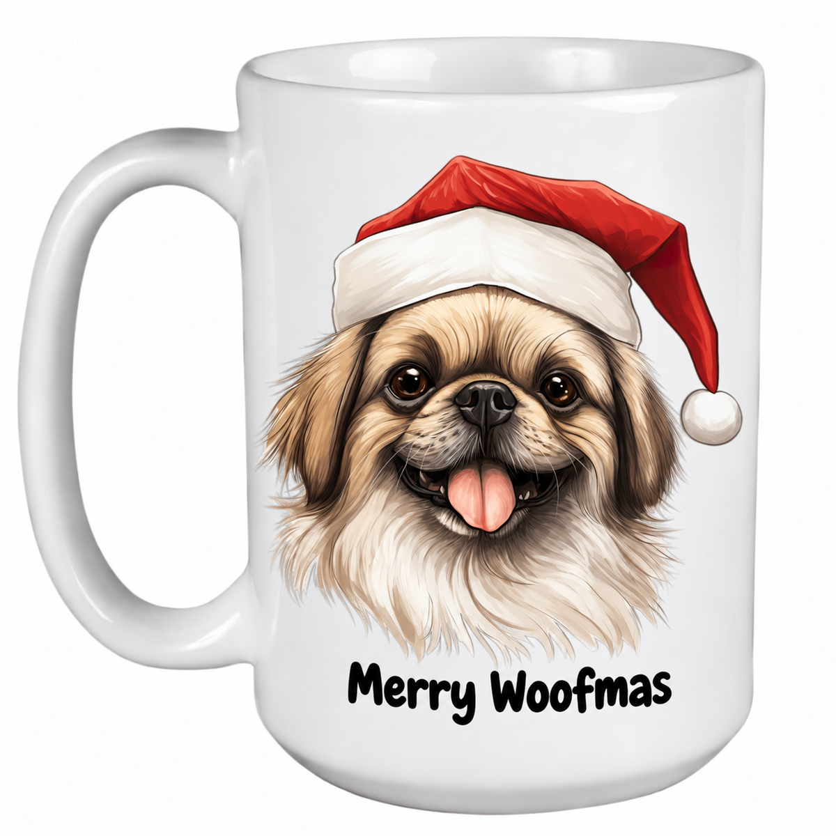 Rescue Roast® Pekingese Christmas mug – Woofmas