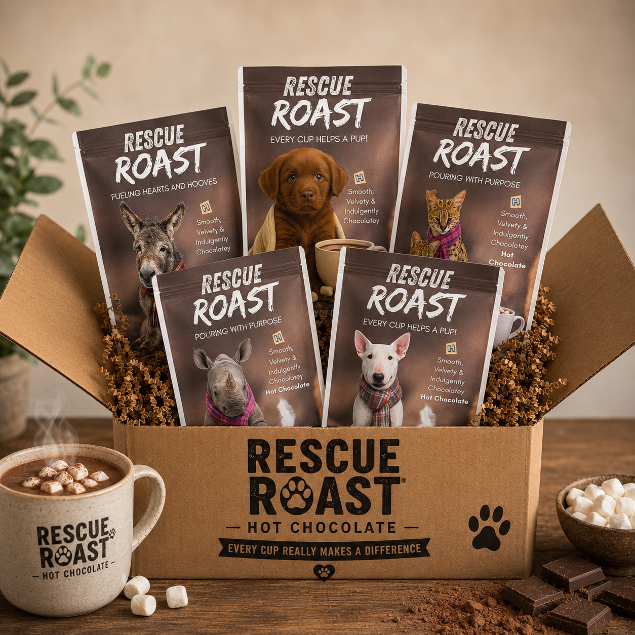 Rescue Roast Hot Chocolate Subscription Box
