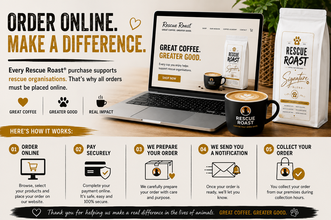 Why Rescue Roast® Orders Must Be Placed Online