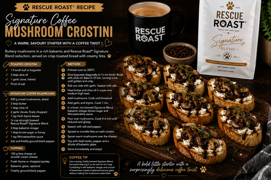 Signature Coffee - Balsamic Mushroom Crostini