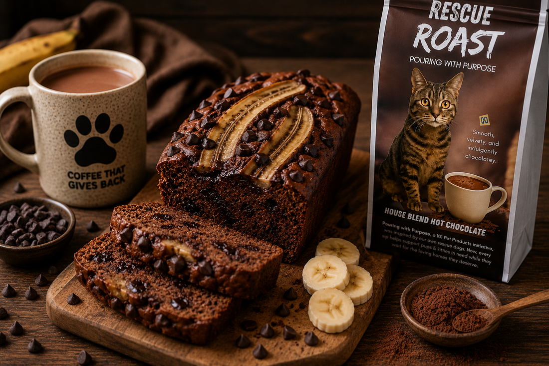 Hot Chocolate Banana Bread