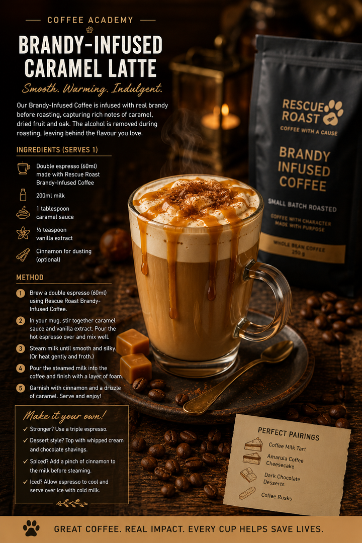 Brandy-Infused Coffee Caramel Latte