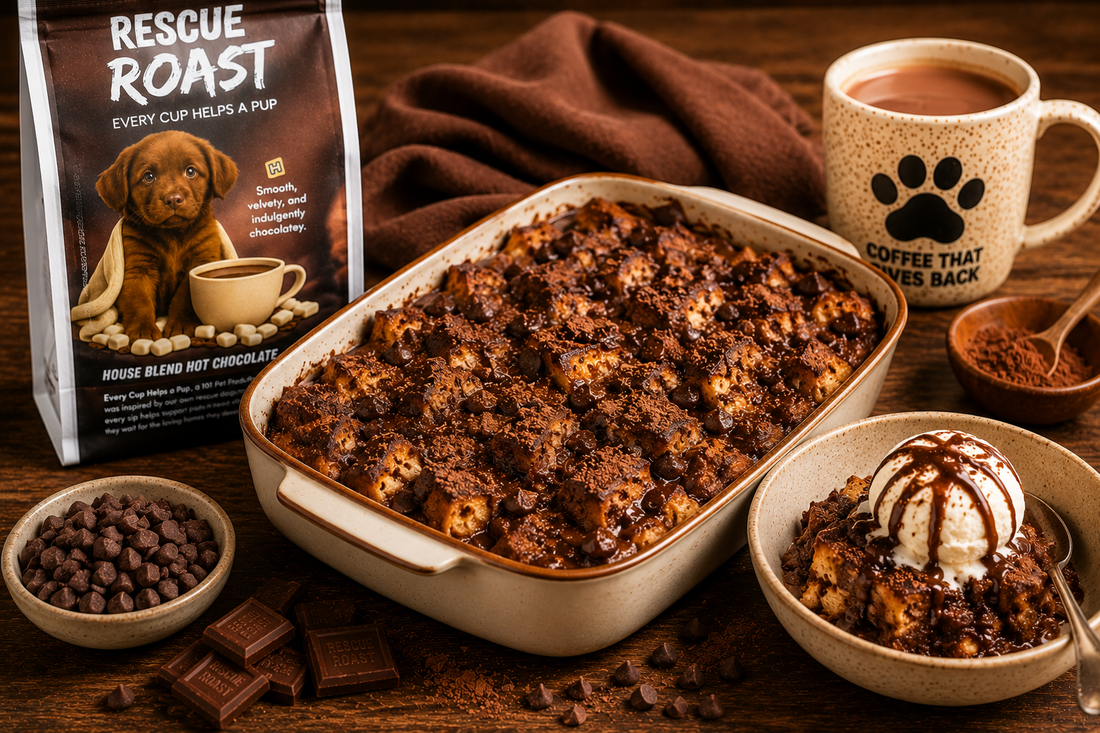 Hot Chocolate Bread &amp; Butter Pudding