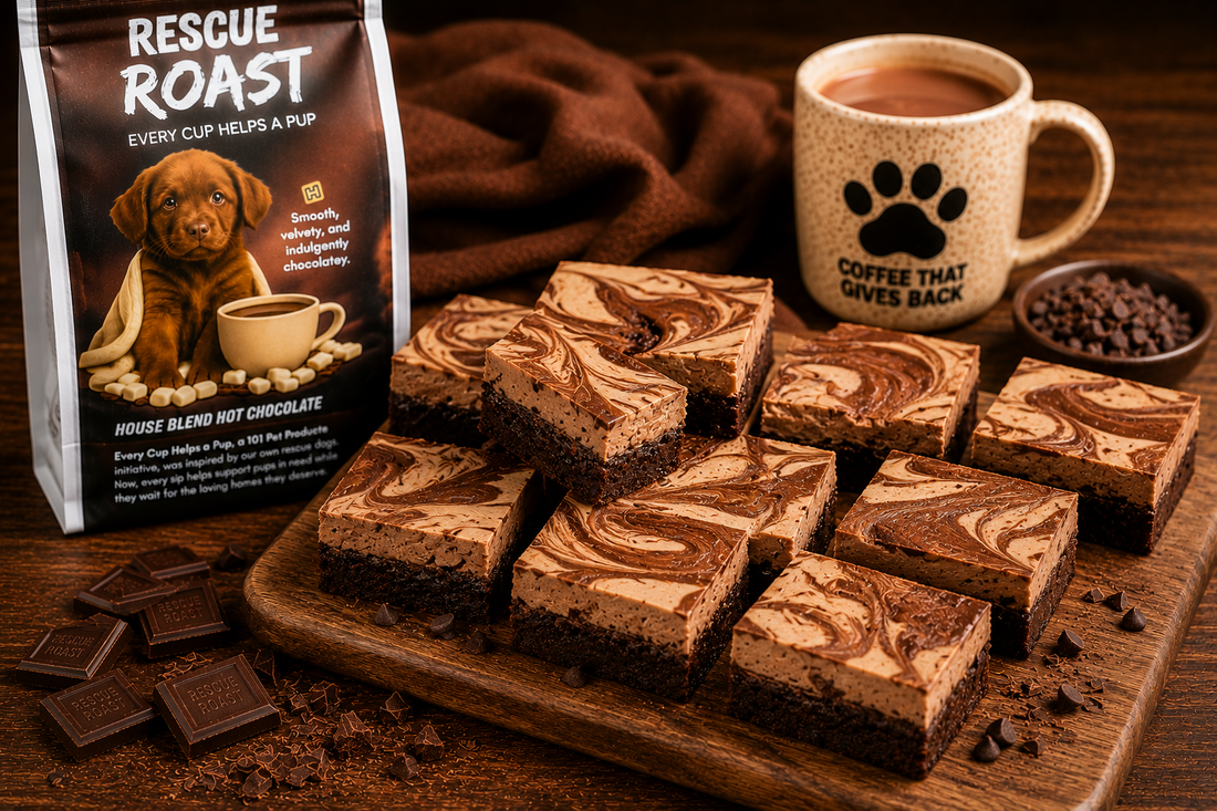 Hot Chocolate Brownie Cheesecake Bars