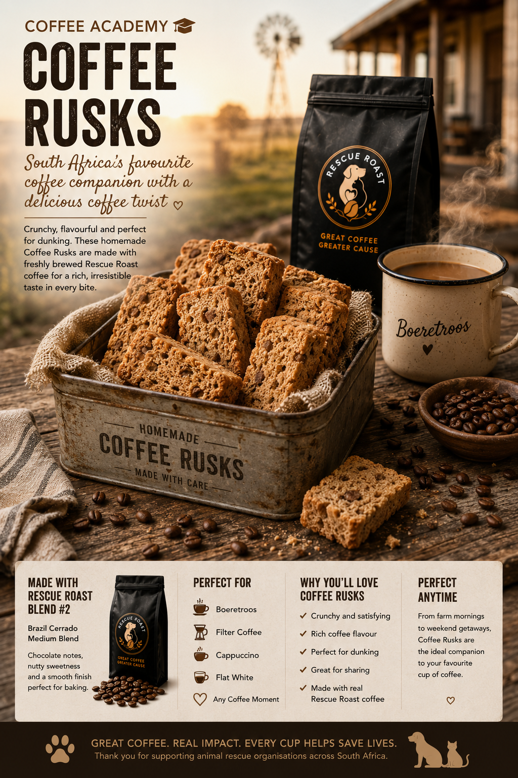 Rescue Roast Coffee Rusks