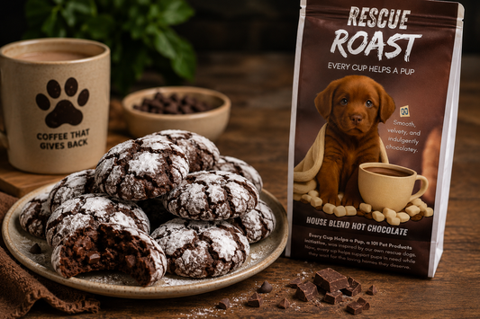 Hot Chocolate Crinkle Cookies
