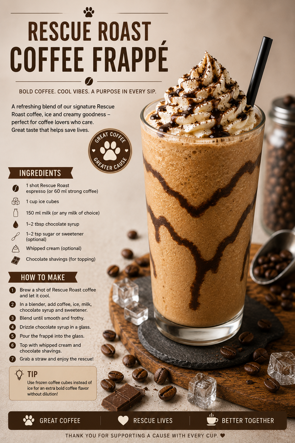 Coffee Academy : Rescue Roast Coffee Frappé