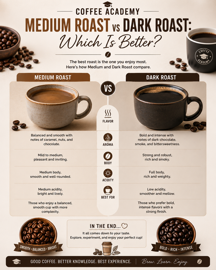 Medium Roast vs Dark Roast: Which Is Better?