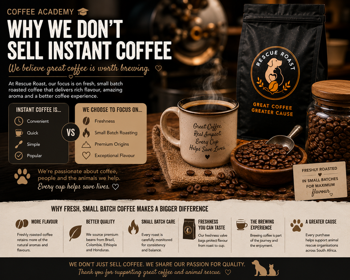 Why Rescue Roast Doesn't Sell Instant Coffee