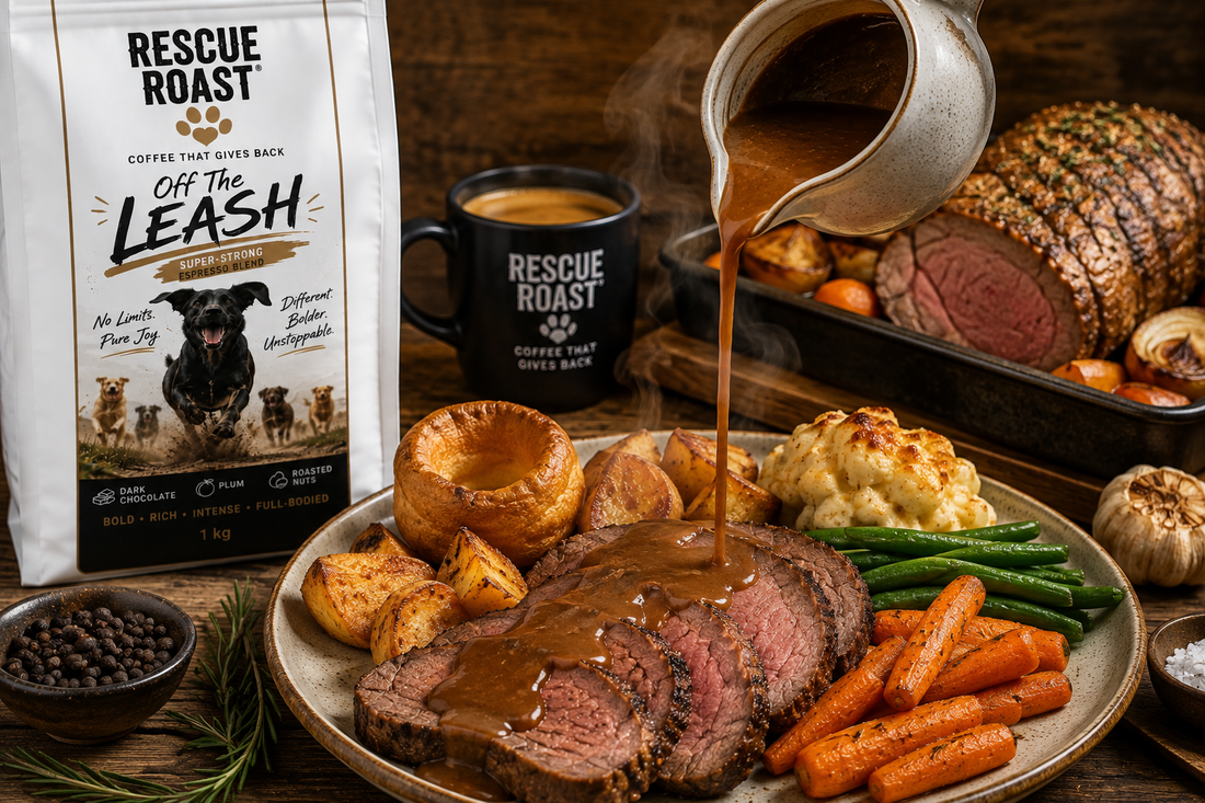Rescue Roast® Off The Leash Sunday Roast Beef with Espresso &amp; Onion Gravy