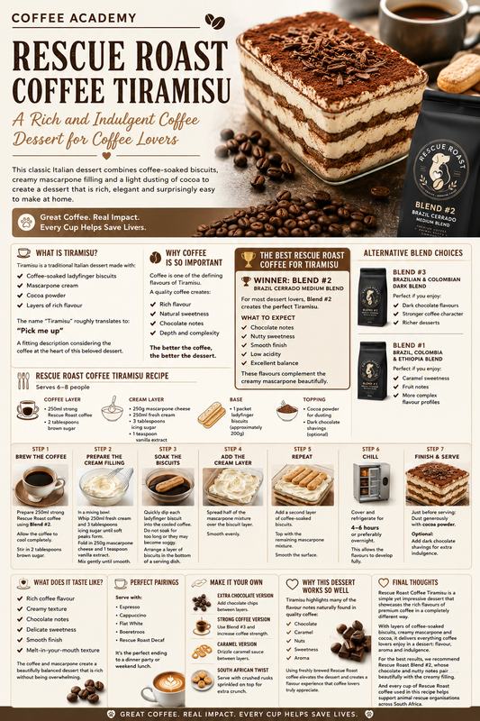 Coffee Academy : Rescue Roast Coffee Tiramisu