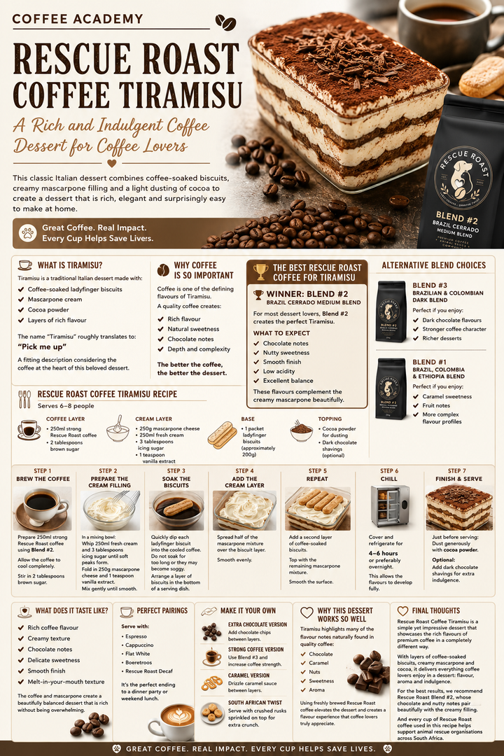 Rescue Roast Coffee Tiramisu