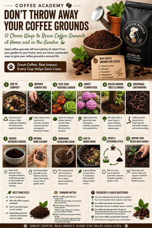Don't Throw Away Your Used Coffee Grounds