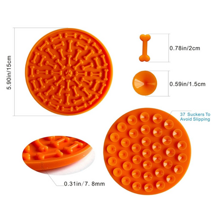 Lick Mat with Single Serving Mutt Butter - For Play,   Bath, Fun Times