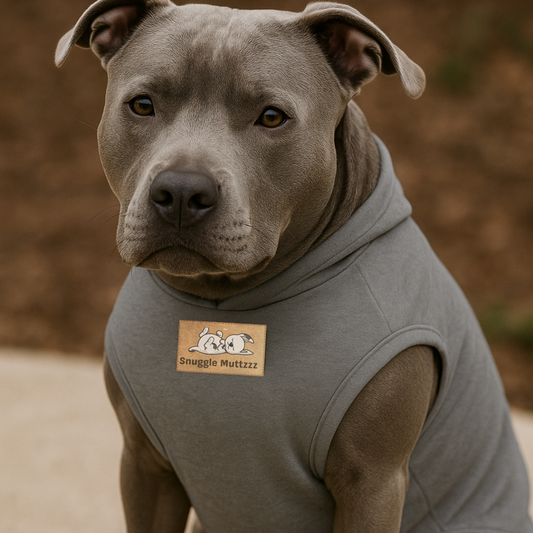 Grey Snuggle Muttzzz Sleeveless Dog Jersey