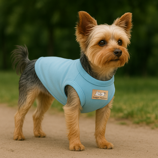 Blue Snuggle Muttzzz Sleeveless Dog Jersey