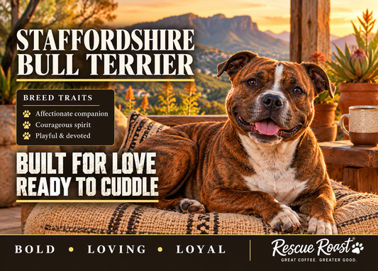 Rescue Roast® Staffordshire Bull Terrier – Built for Love, Ready to Cuddle Mousepad