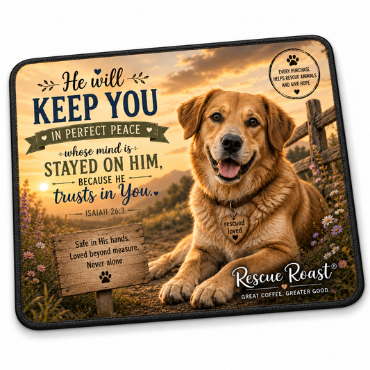 Rescue Roast® Dog Scripture Mousepad