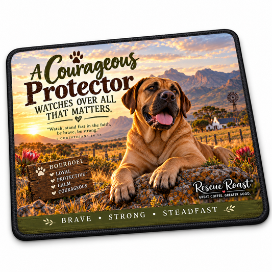 Rescue Roast® Boerboel Scripture Mousepad
