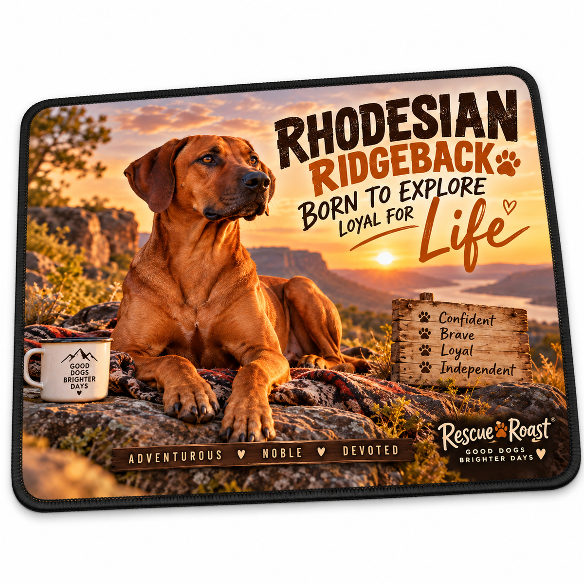 Rescue Roast® Rhodesian Ridgeback Mousepad