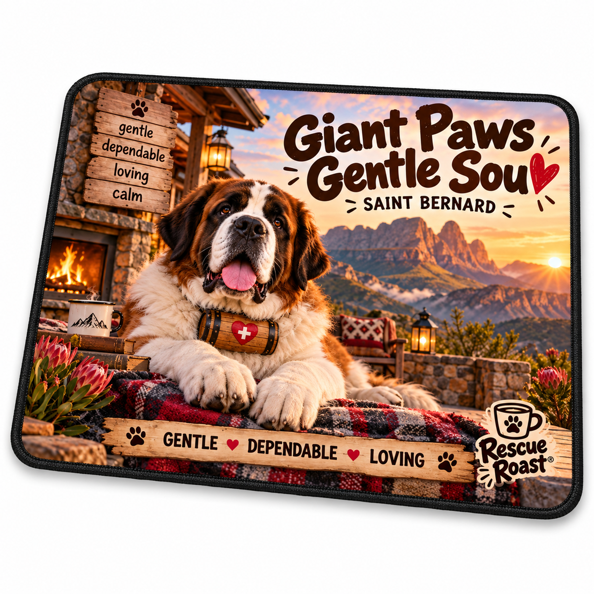 Rescue Roast® Saint Bernard Mousepad