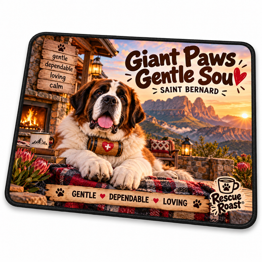 Rescue Roast® Saint Bernard Mousepad