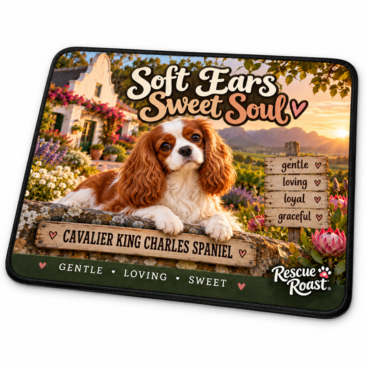 Rescue Roast® Cavalier King Charles Spaniel Mousepad