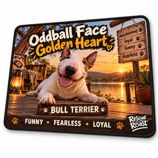 Rescue Roast® Bull Terrier Mousepad