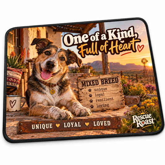 Rescue Roast® Mixed Breed – One of a Kind Mousepad