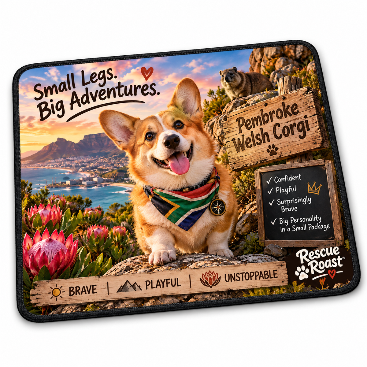 Rescue Roast® Pembroke Welsh Corgi Mousepad