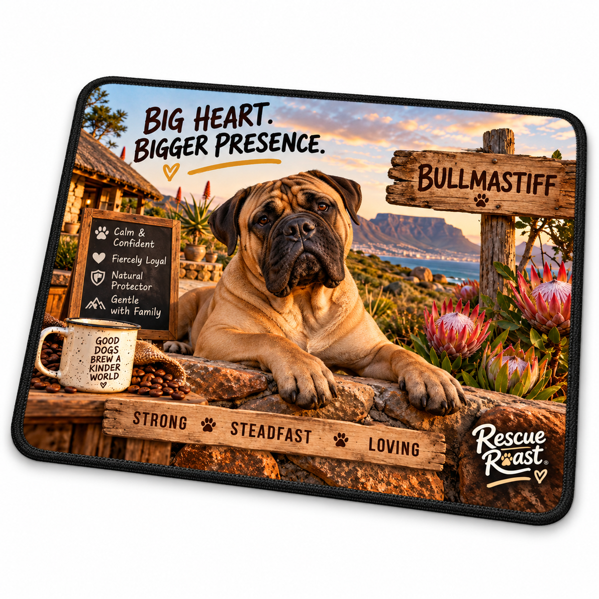Rescue Roast® Bullmastiff Mousepad