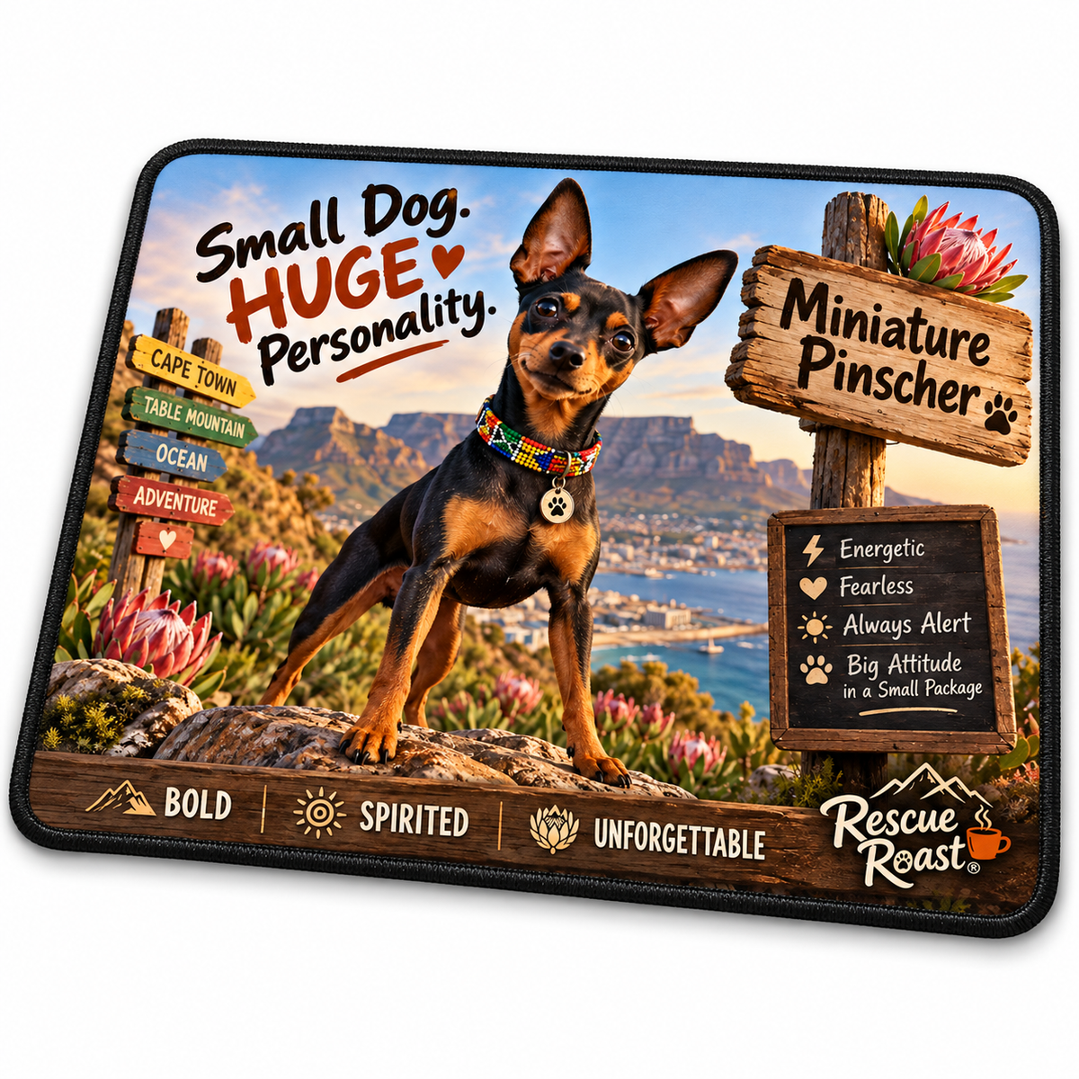 Rescue Roast® Miniature Pinscher Mousepad