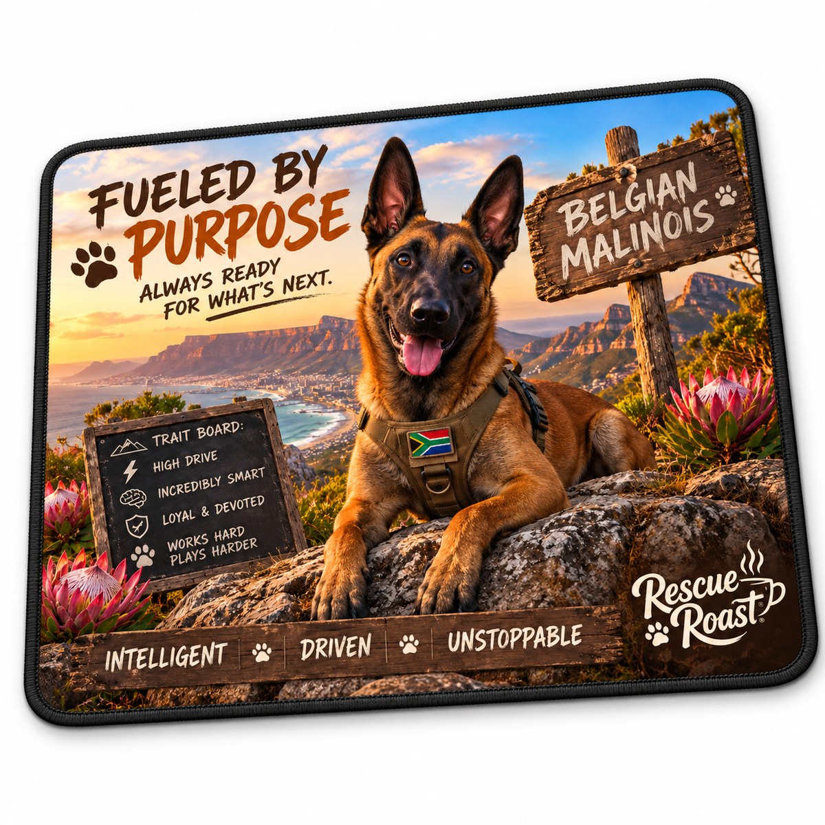 Rescue Roast® Belgian Malinois Mousepad