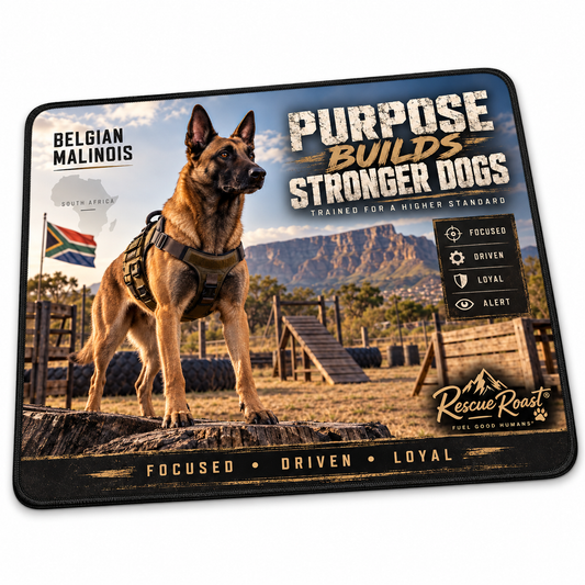 Rescue Roast® Belgian Malinois – Purpose Builds Stronger Dogs Mousepad