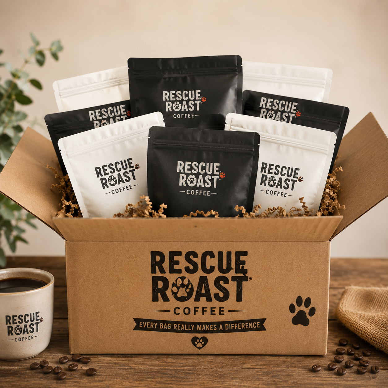 Rescue Roast Coffee Adventure Subscription Box