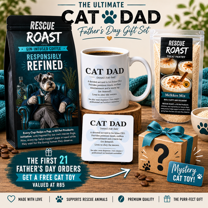 🐾🥃 THE ULTIMATE CAT DAD FATHER'S DAY GIN INFUSED GIFT SET 🥃🐾