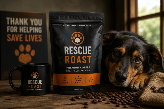 Sponsor Coffee for a Rescue - Sponsor 1 x 1 KG Bag for a Rescue - Helps a Rescue raise funds