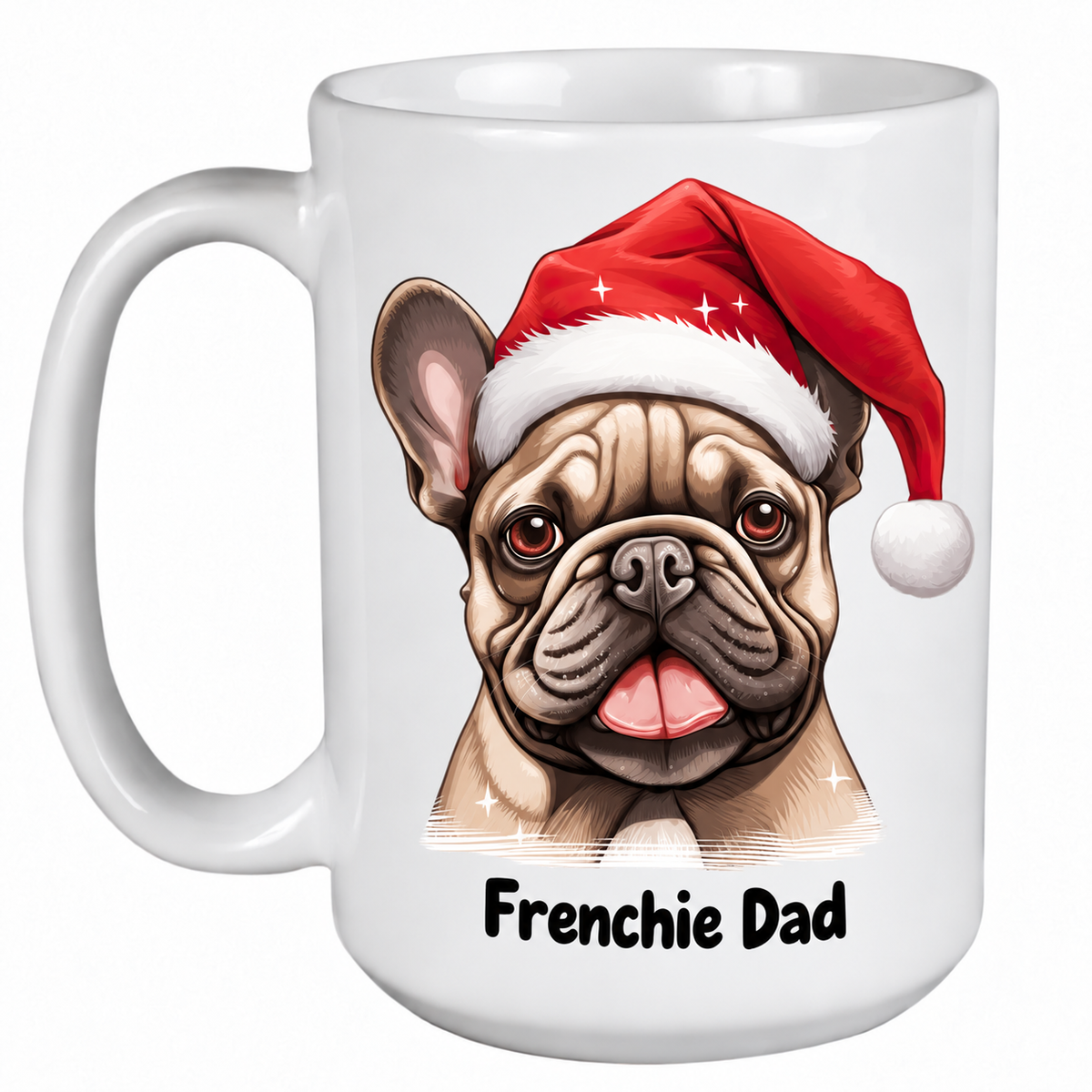 French Bulldog Fawn (Face) - 450ml Christmas Mug