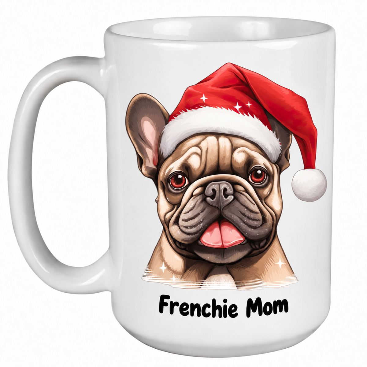 French Bulldog Fawn (Face) - 450ml Christmas Mug