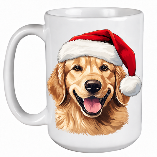 Golden Retriever (Face) - 450ml Christmas Mug