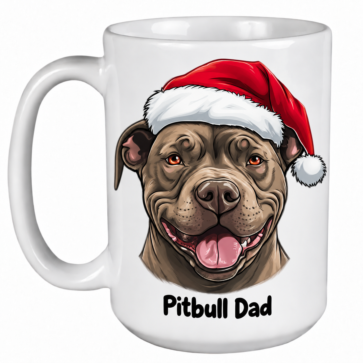 Pit Bull (Face) - 450ml Christmas Mug